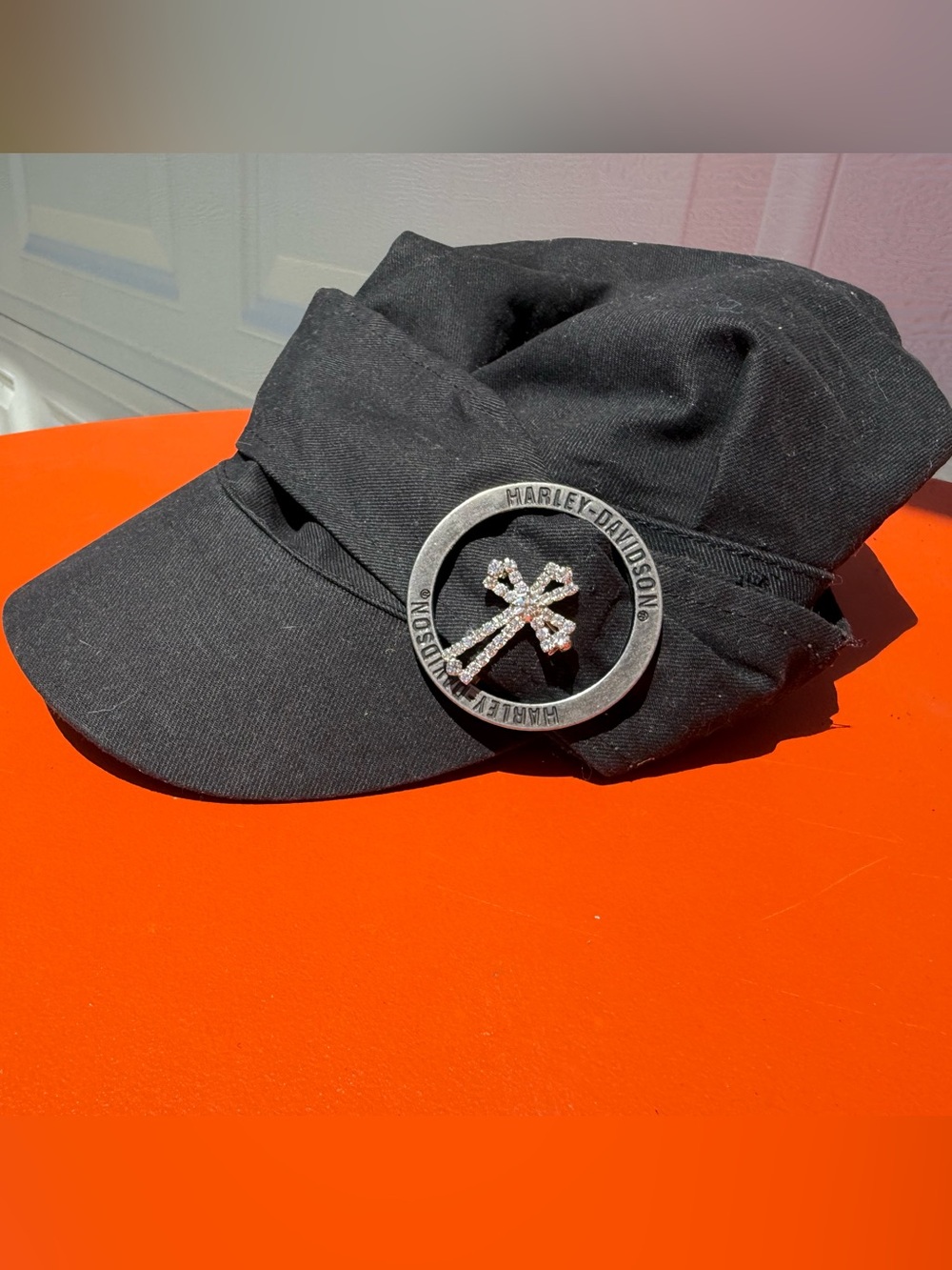 Authentic Harley-Davidson Black painter cap hat with Silver Studded accent